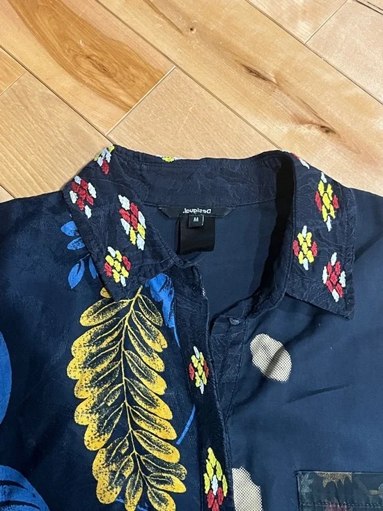 Christian Lacroix for Desigual Patchwork Mixed‑Print Button-Up Shirt - Picture 7 of 9